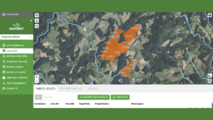 Créer une propriété et ajouter des parcelles cadastrales sur web